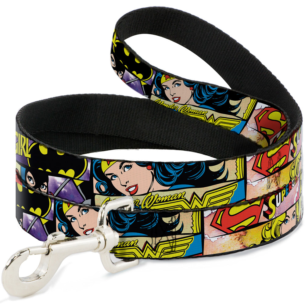 Dog Leash - Superheroines Wonder Woman/Supergirl/Batgirl Dog Leashes DC Comics