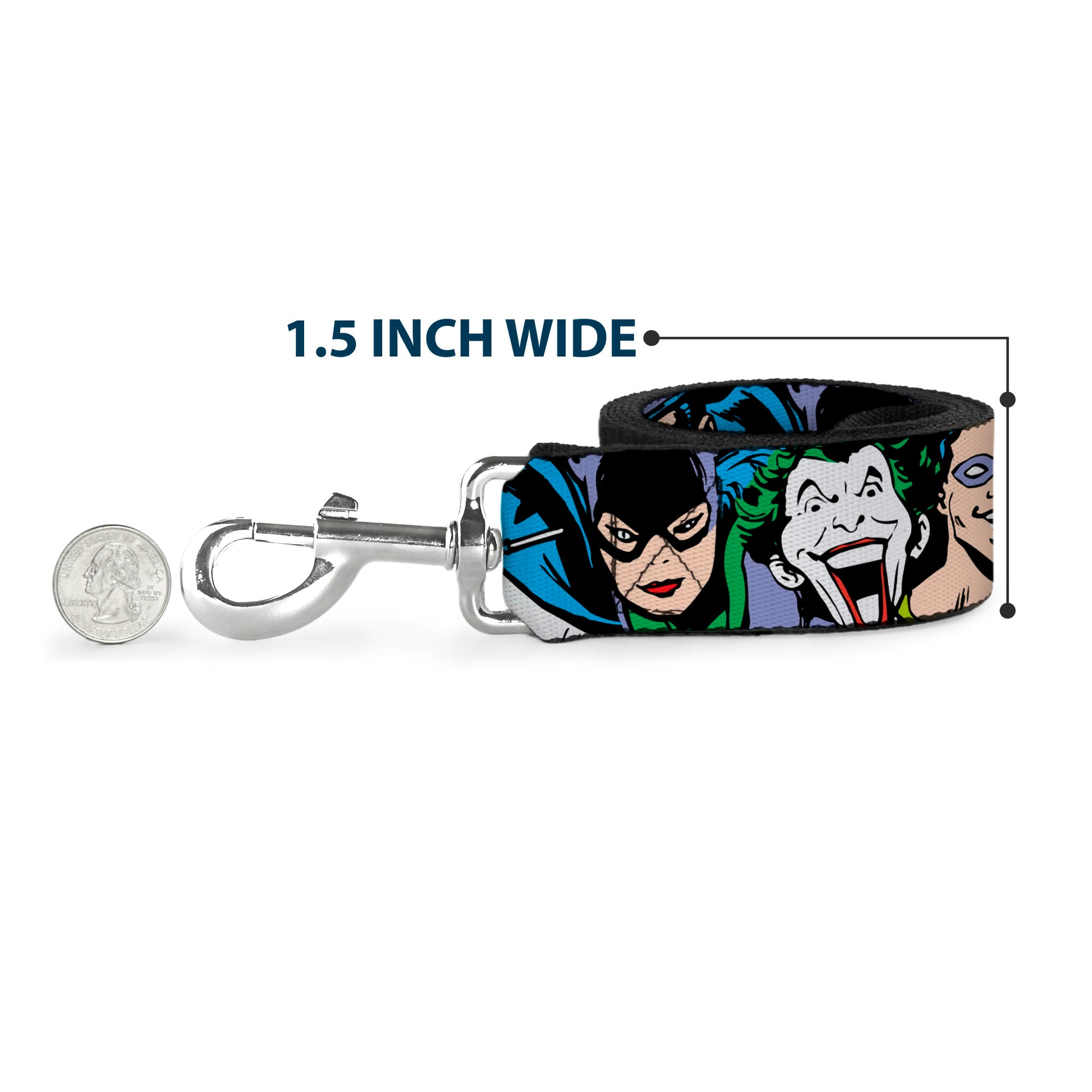 Dog Leash - Justice League Villains CLOSE-UP Dog Leashes DC Comics