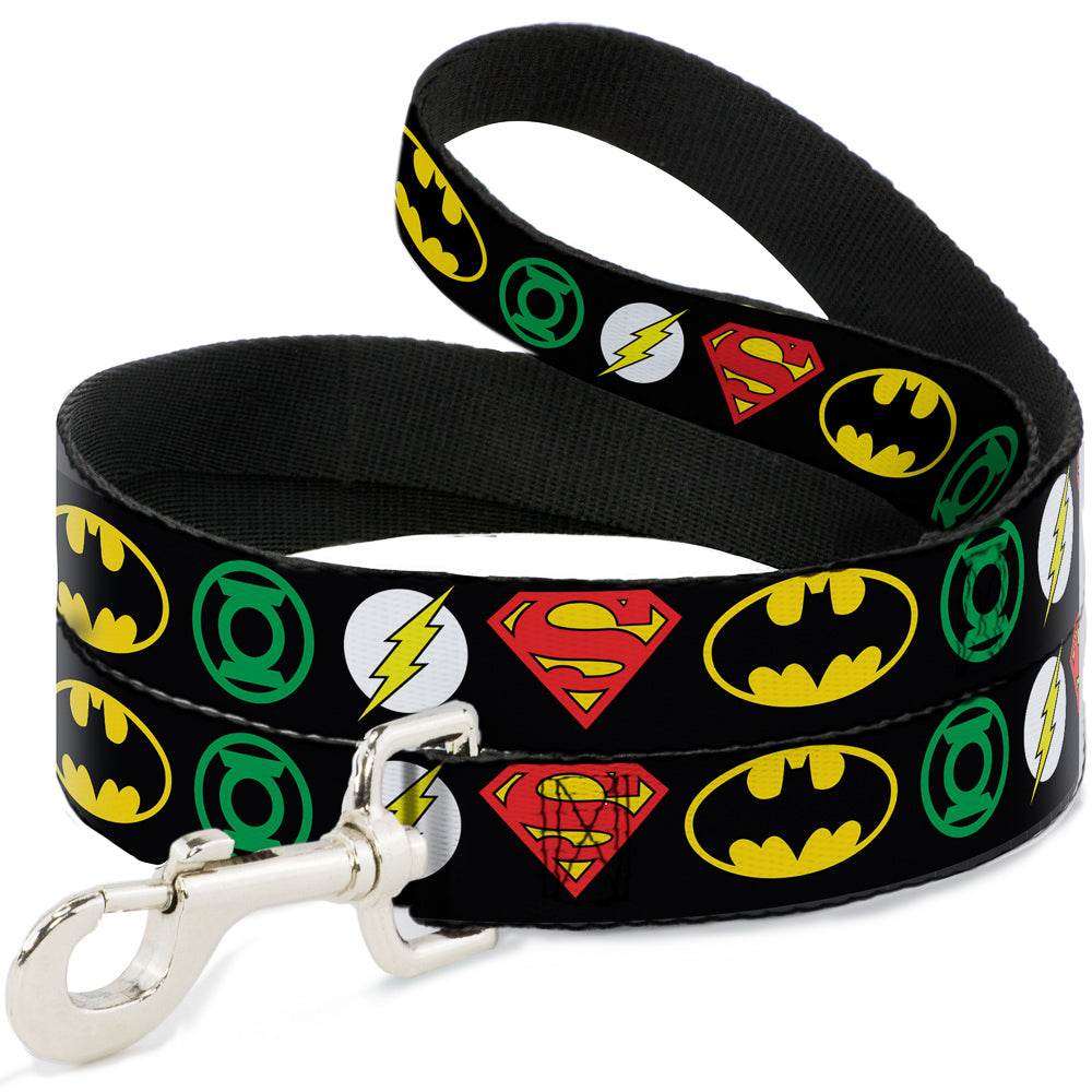 Dog Leash - Justice League Superhero Logos Dog Leashes DC Comics
