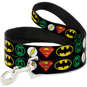 Dog Leash - Justice League Superhero Logos Dog Leashes DC Comics