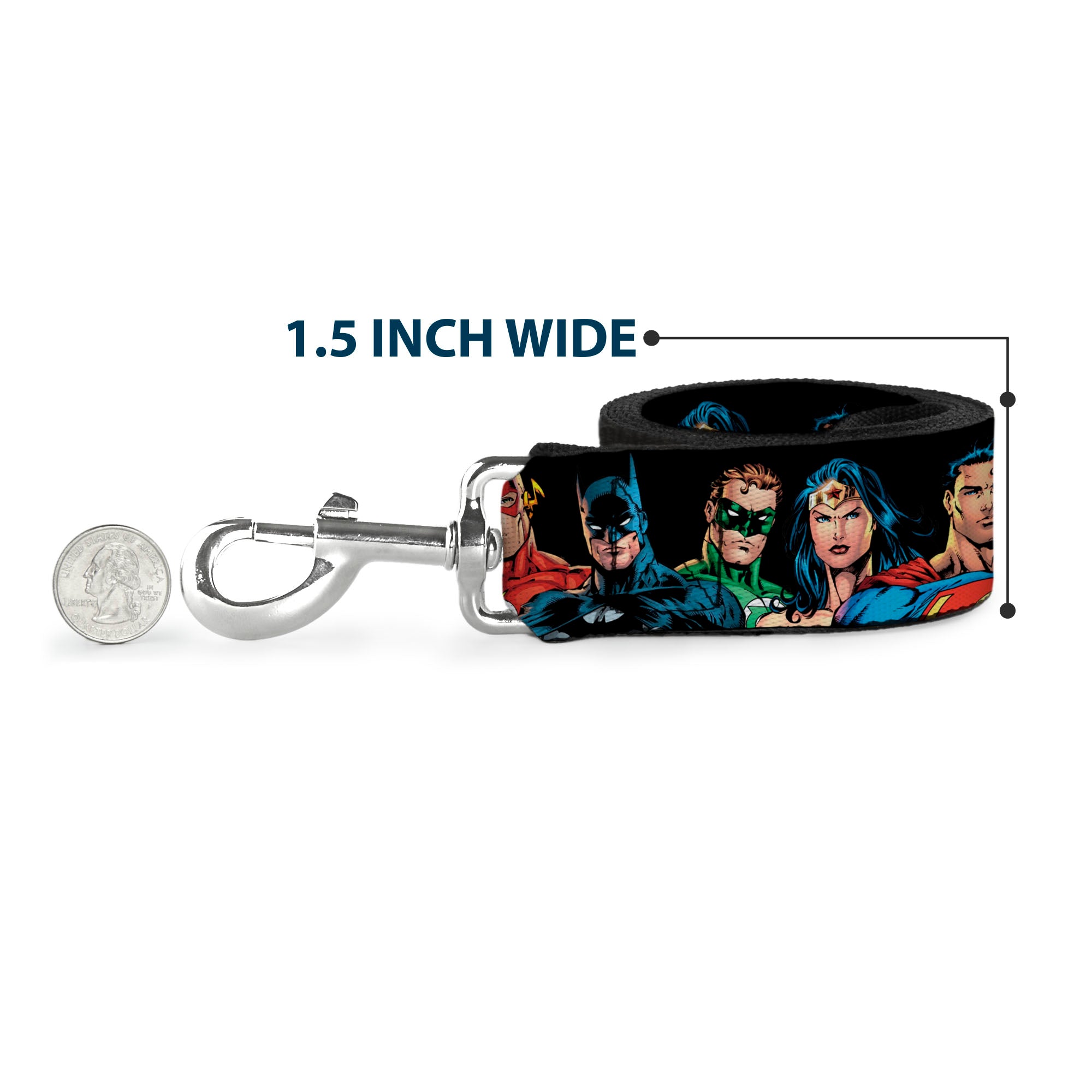 Dog Leash - Justice League Elite Forces Superheroes Dog Leashes DC Comics