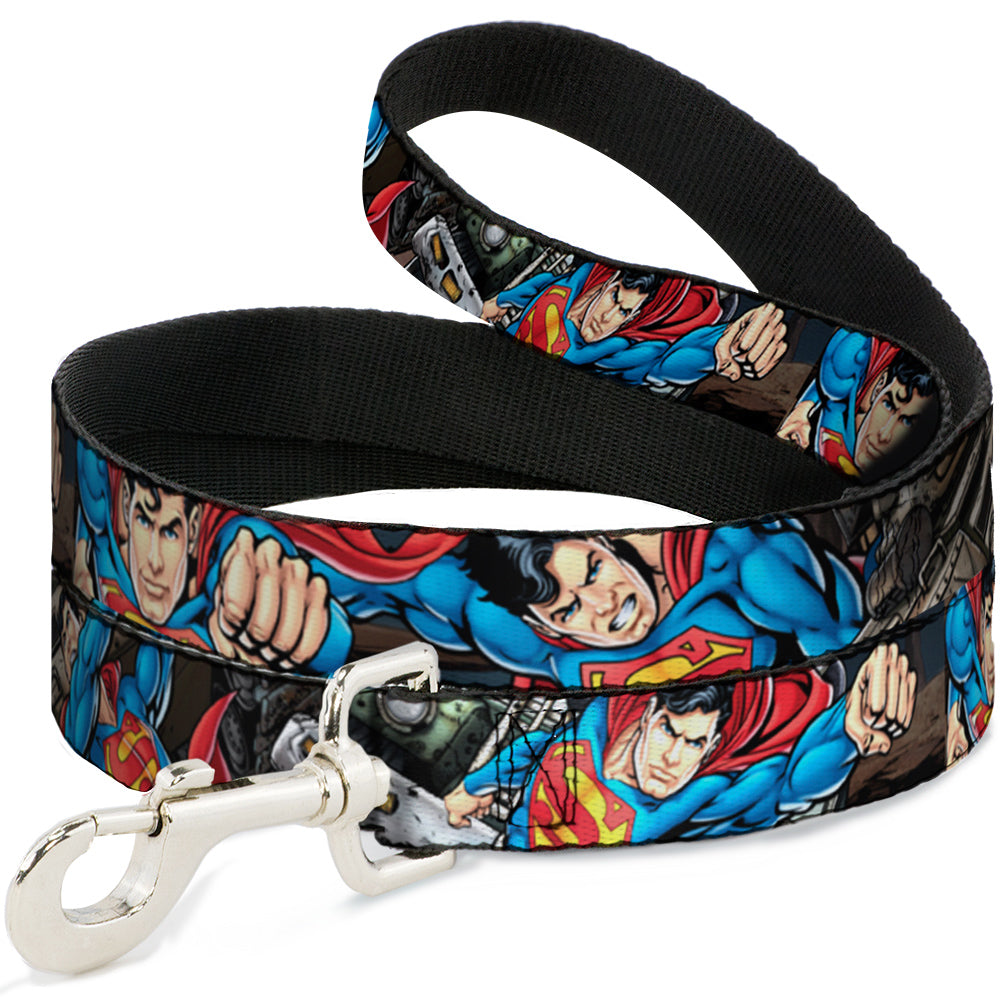 Dog Leash - Superman Metropolis Face-Off Dog Leashes DC Comics