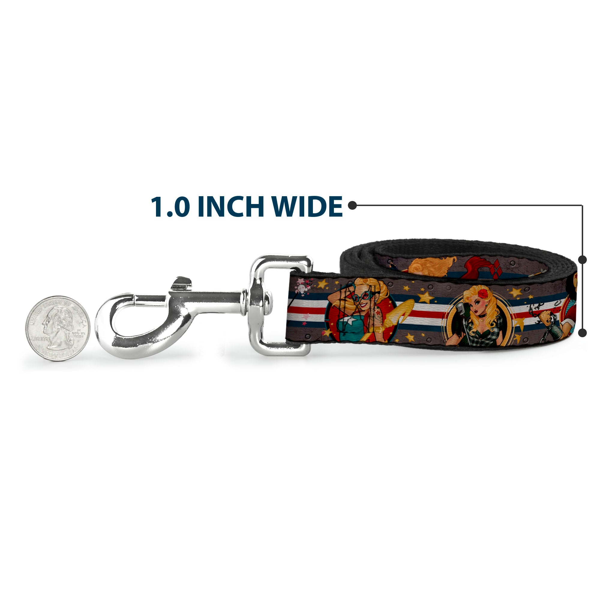 Dog Leash - DC Bombshell Pin-Up Girls Dog Leashes DC Comics