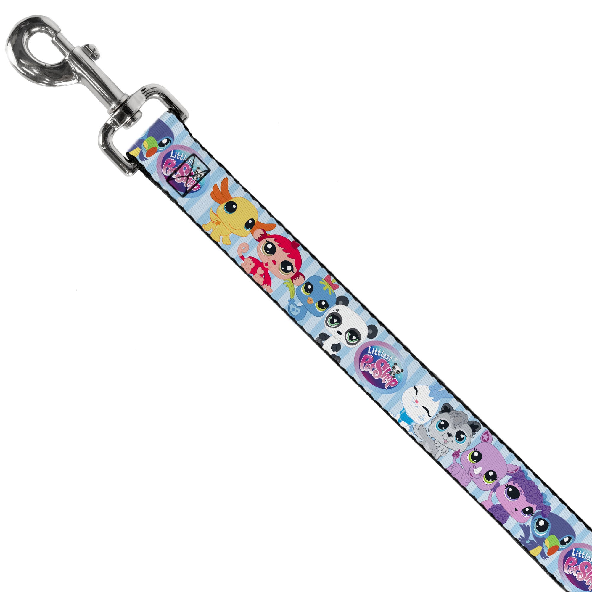 Dog Leash - LITTLEST PET SHOP Animal Poses Stripe Blues