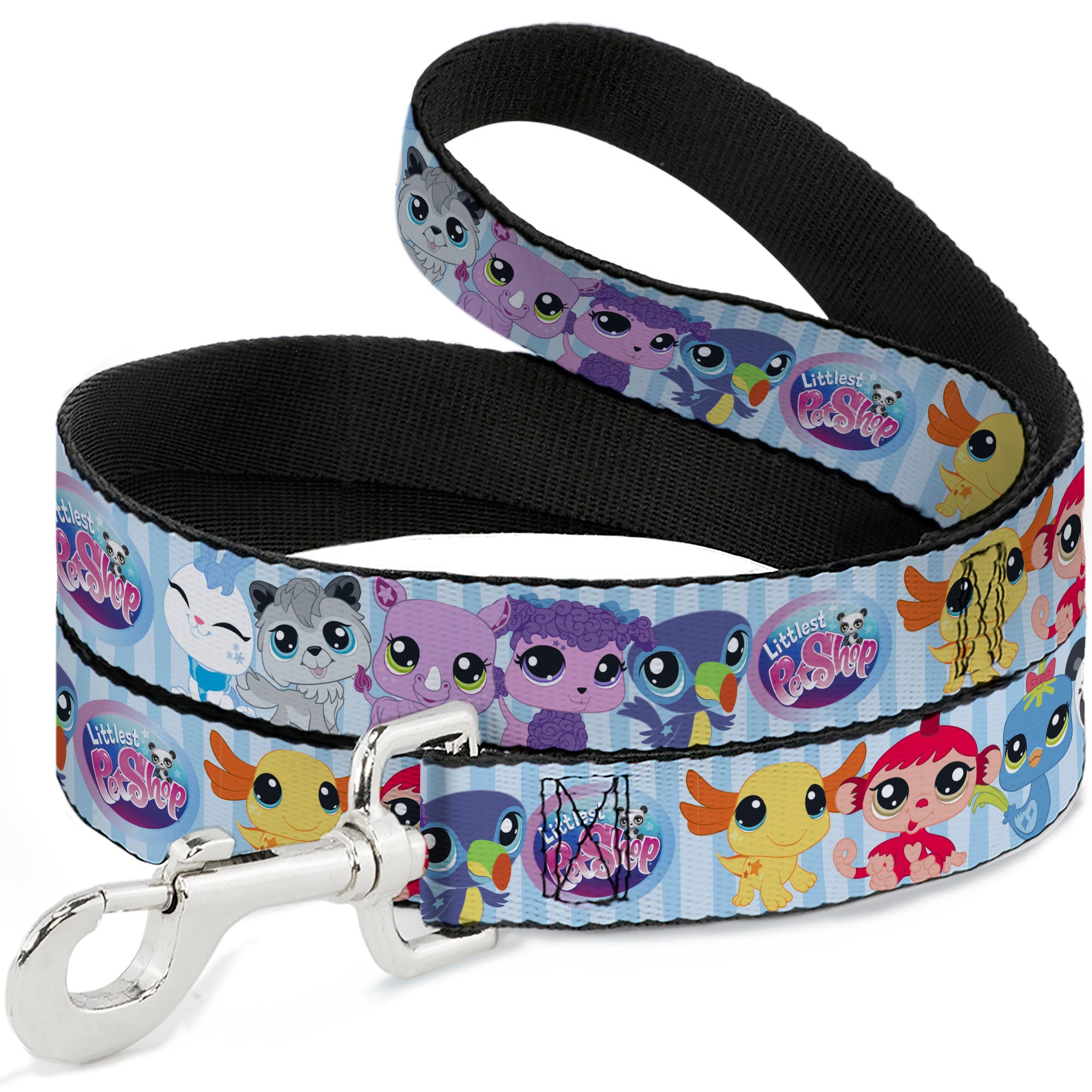 Dog Leash - LITTLEST PET SHOP Animal Poses Stripe Blues