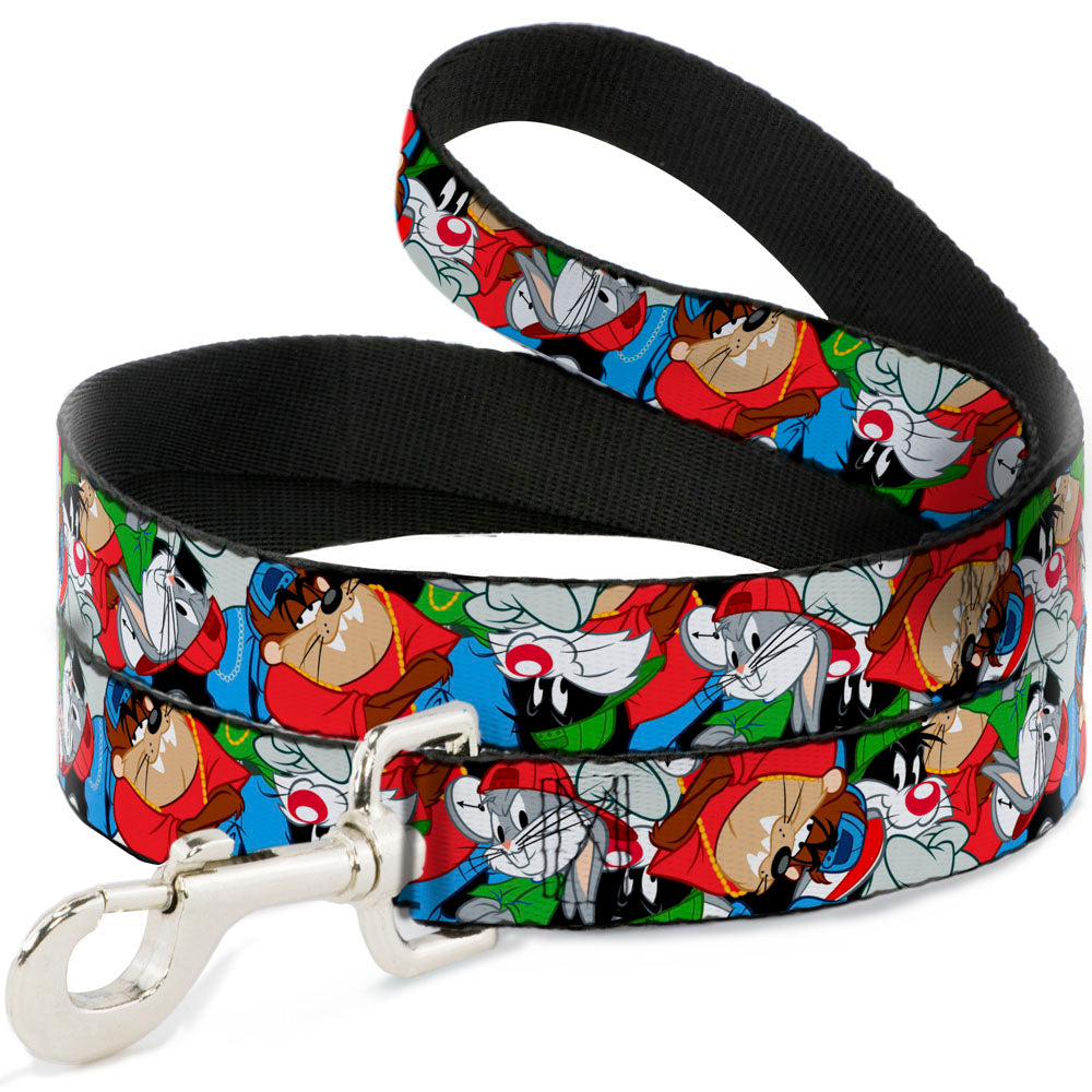 Dog Leash - Looney Tunes 3-B-Boy Stance Character Poses Stacked Dog Leashes Looney Tunes