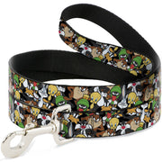 Dog Leash - Looney Tunes 6-Character Stacked Collage4 Dog Leashes Looney Tunes