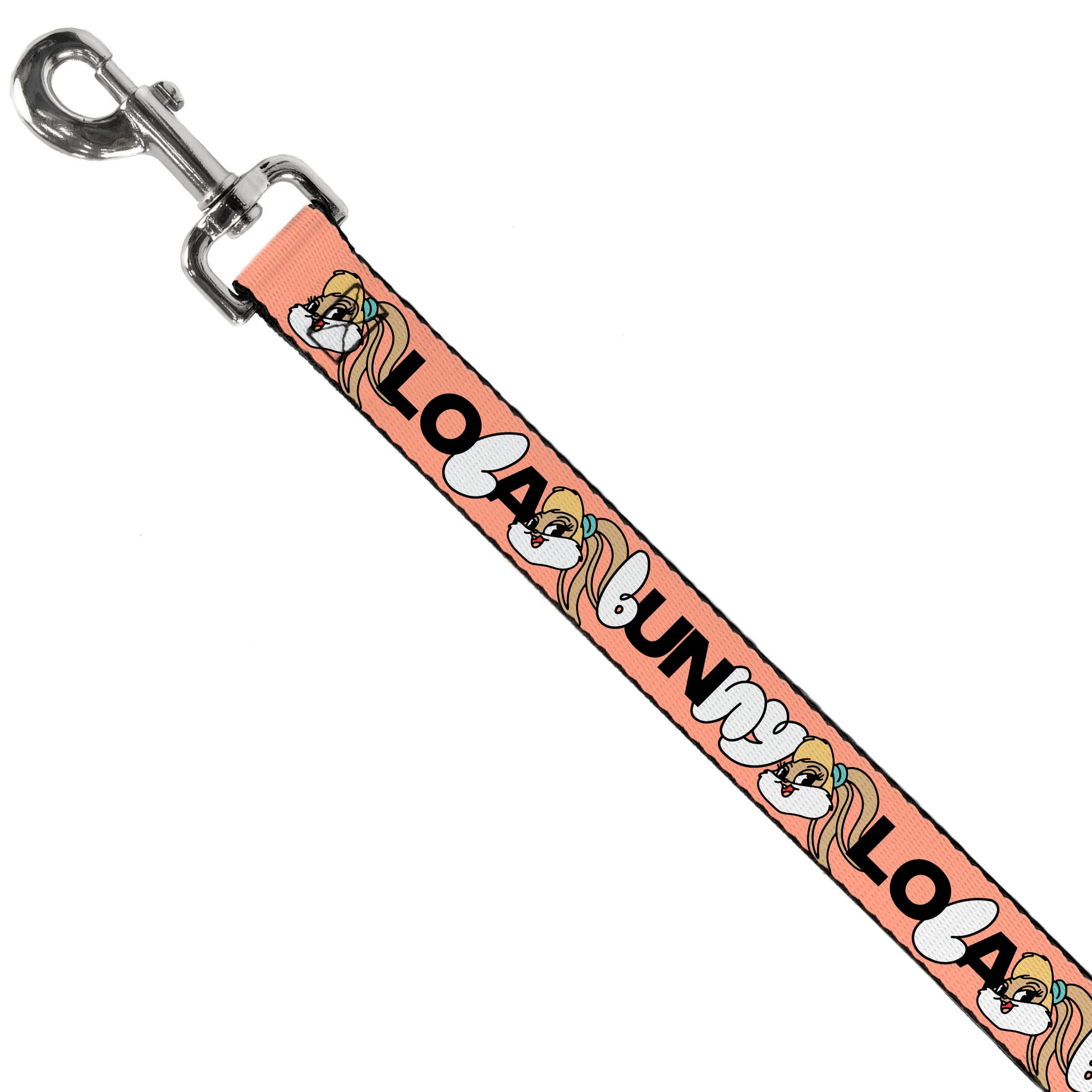 Dog Leash - LOLA BUNNY Smiling Face Text Peach Dog Leashes Looney Tunes