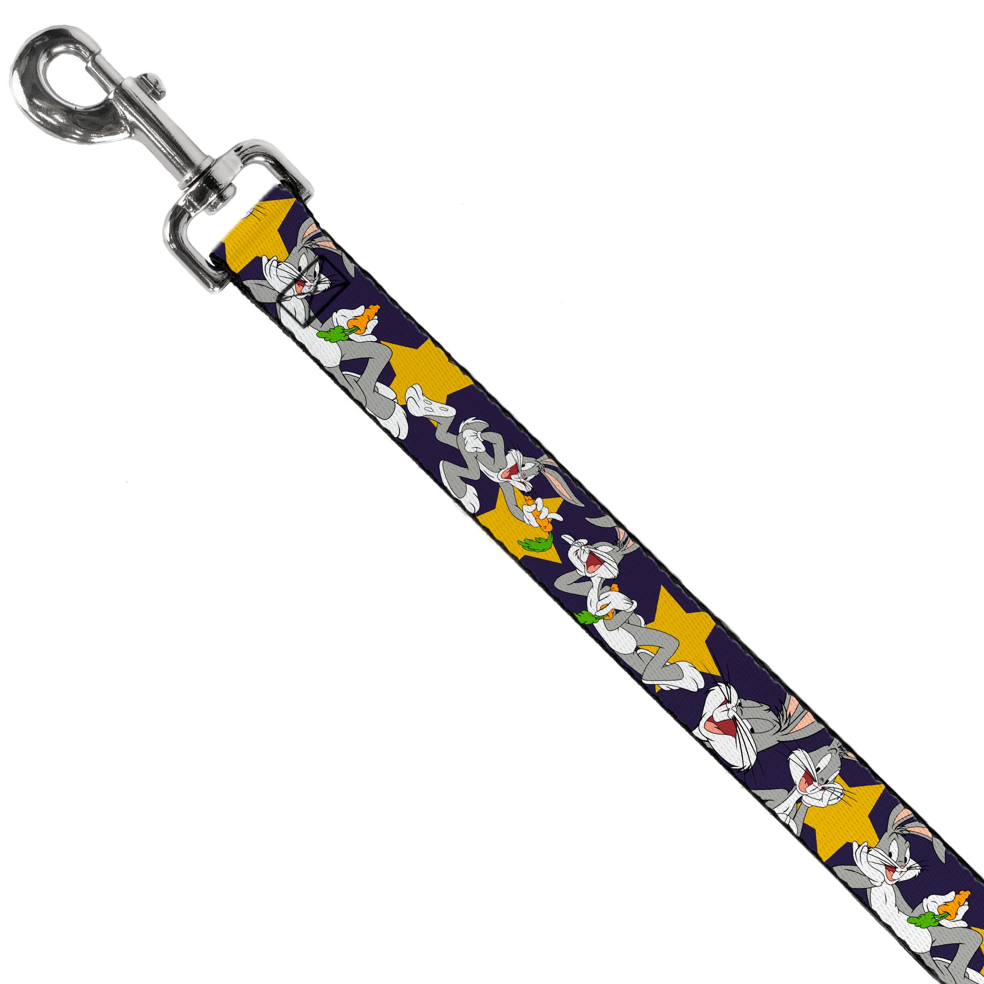 Dog Leash - Bugs Bunny Poses/Stars Navy Dog Leashes Looney Tunes