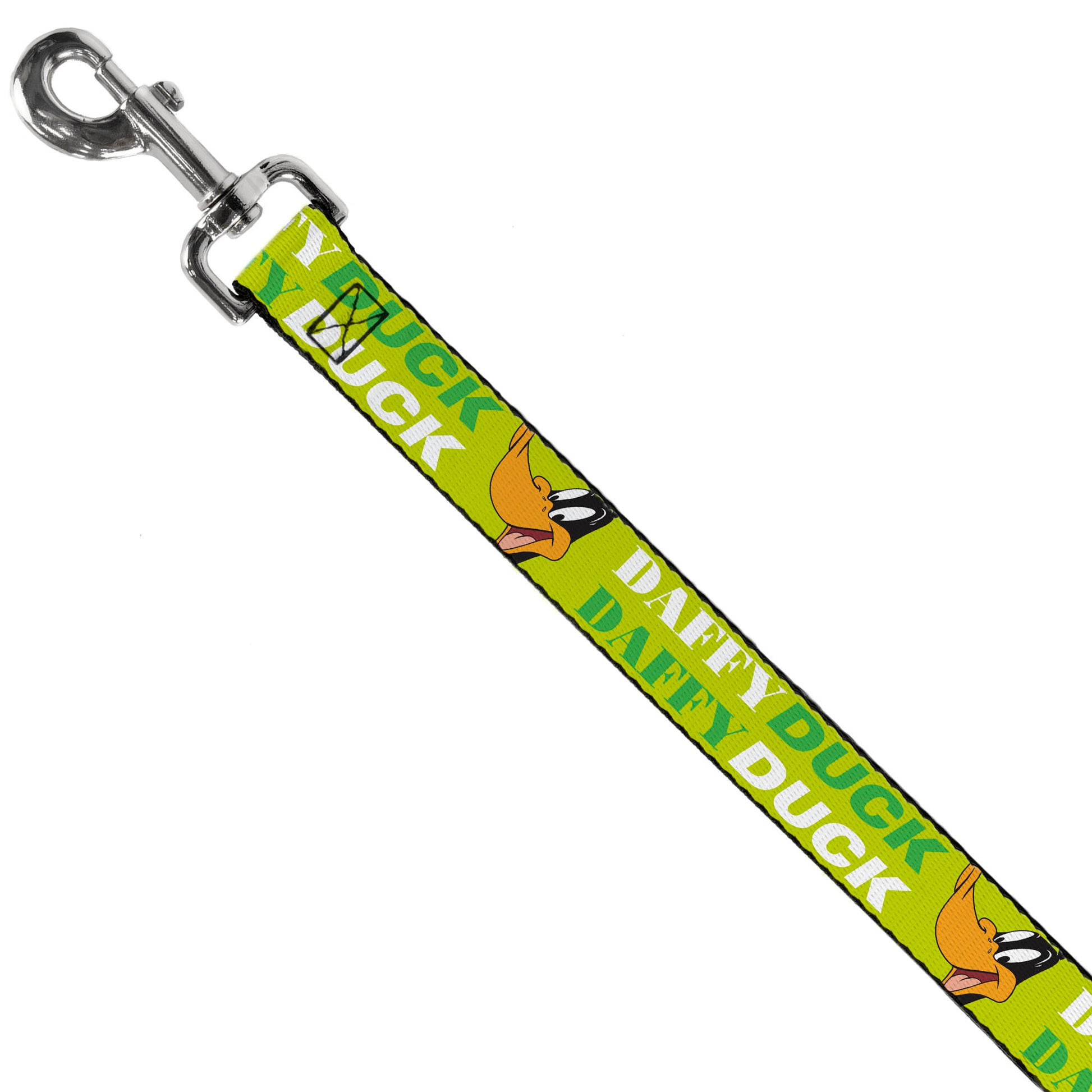 Dog Leash - DAFFY DUCK w/Face CLOSE-UP Greens Dog Leashes Looney Tunes