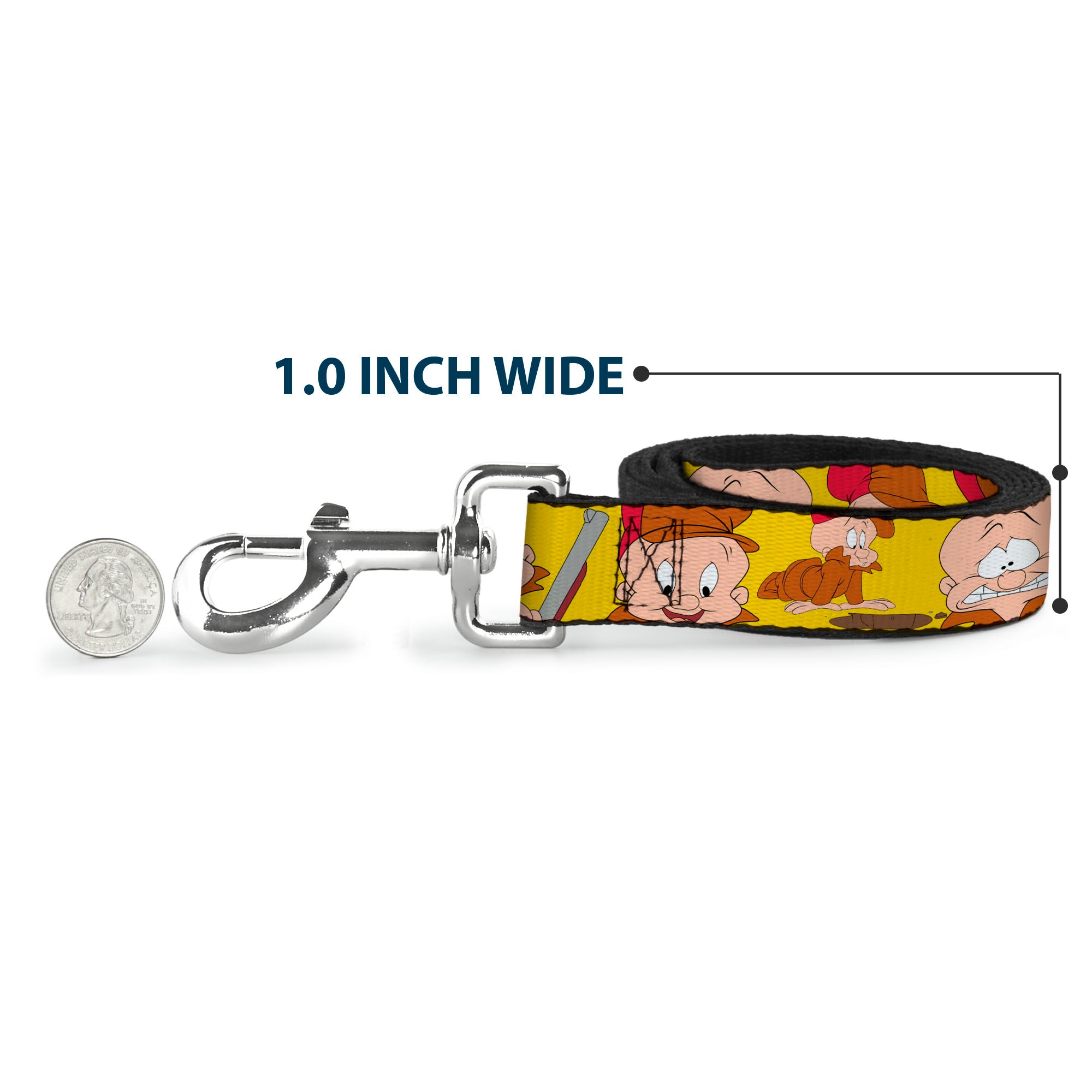 Dog Leash - Elmer Fudd Expressions Yellow Dog Leashes Looney Tunes