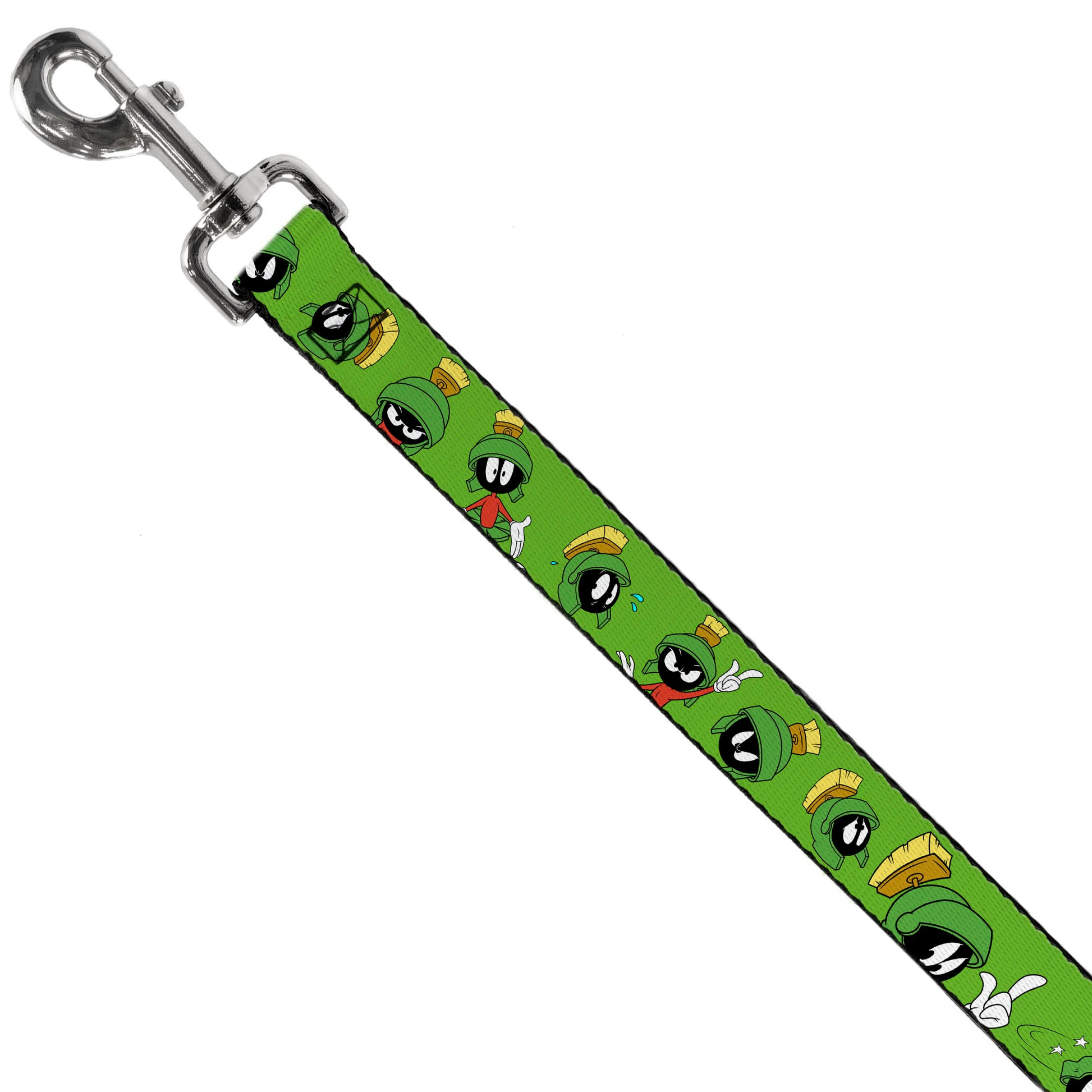Dog Leash - MARVIN THE MARTIAN w/Poses/Expressions Green Dog Leashes Looney Tunes