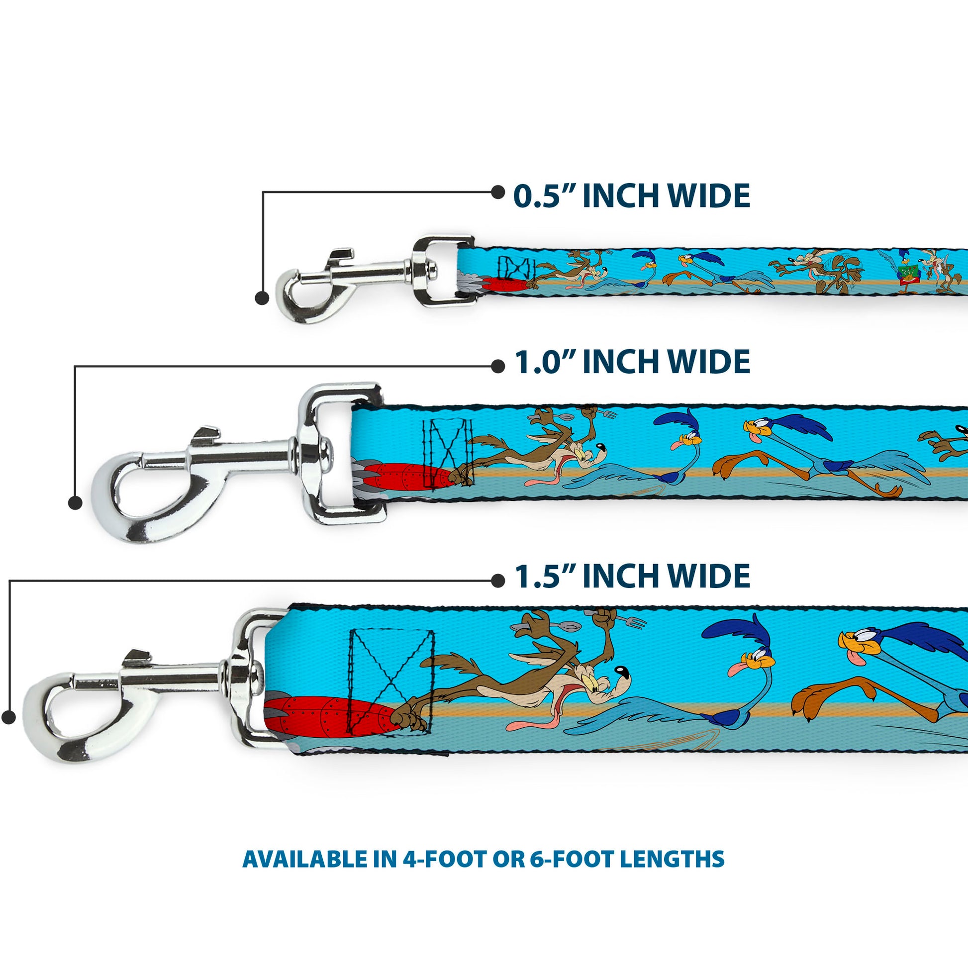 Dog Leash - Road Runner/Wile E. Coyote Scene2 Desert Dog Leashes Looney Tunes