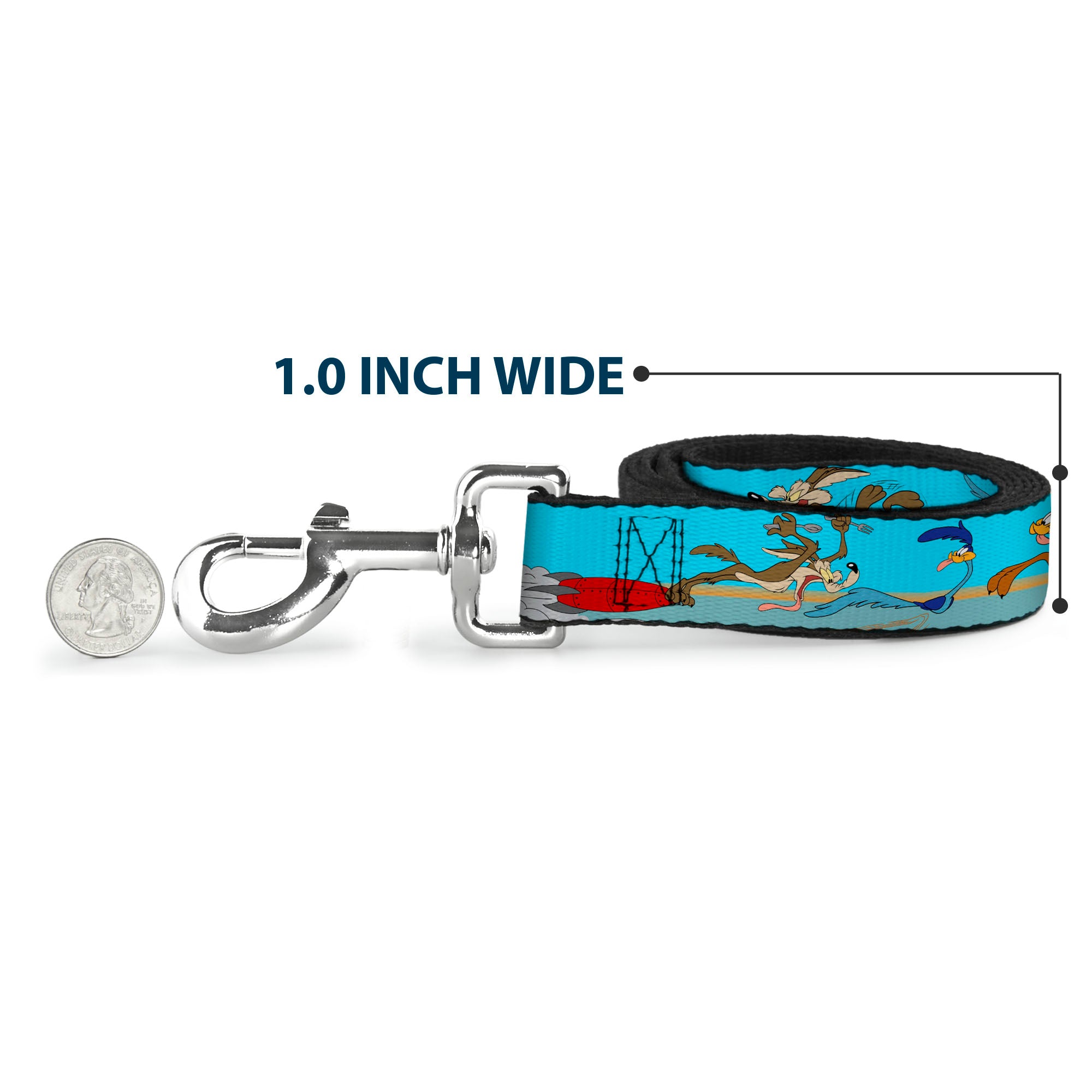 Dog Leash - Road Runner/Wile E. Coyote Scene2 Desert Dog Leashes Looney Tunes