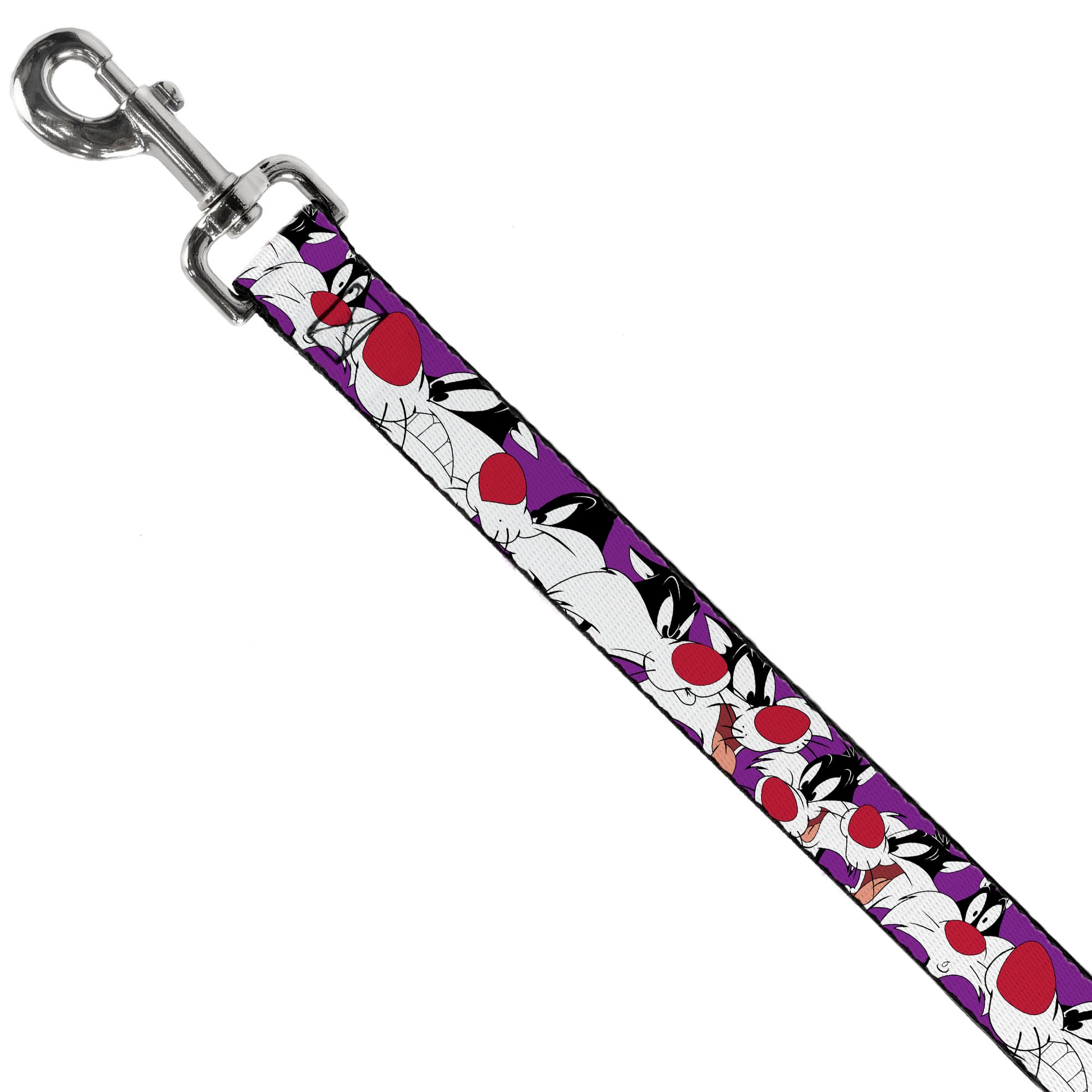 Dog Leash - Sylvester the Cat Expressions Purple Dog Leashes Looney Tunes
