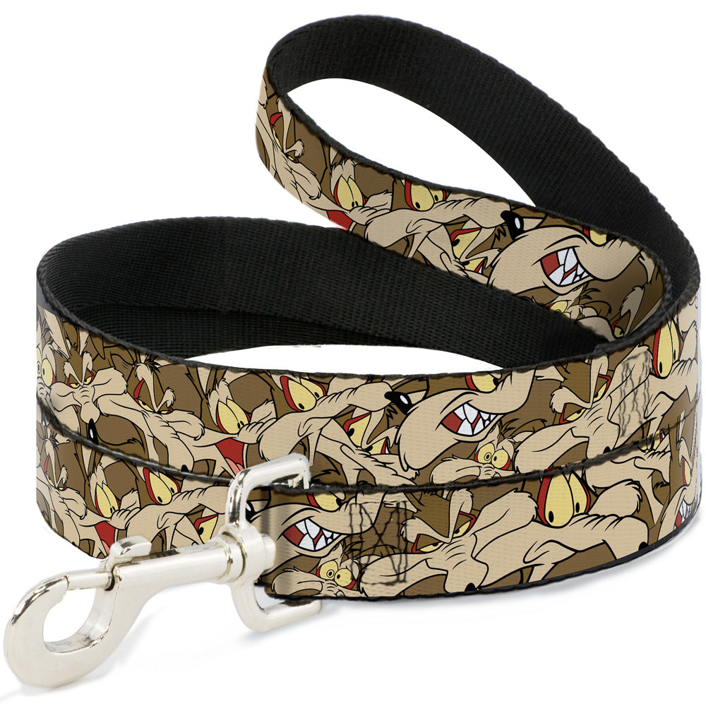 Dog Leash - Wile E. Coyote Expressions Stacked Dog Leashes Looney Tunes