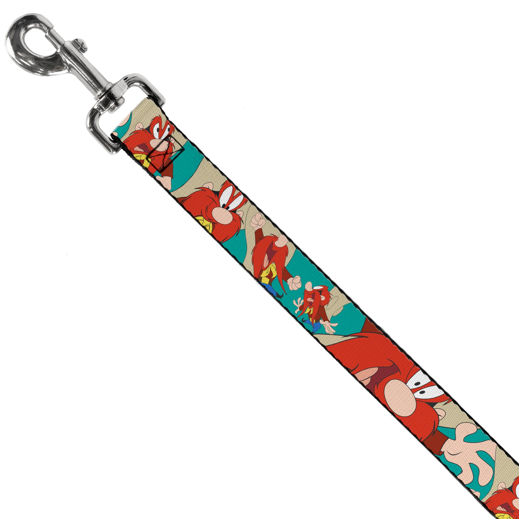 Dog Leash - Yosemite Sam Poses Turquoise Dog Leashes Looney Tunes