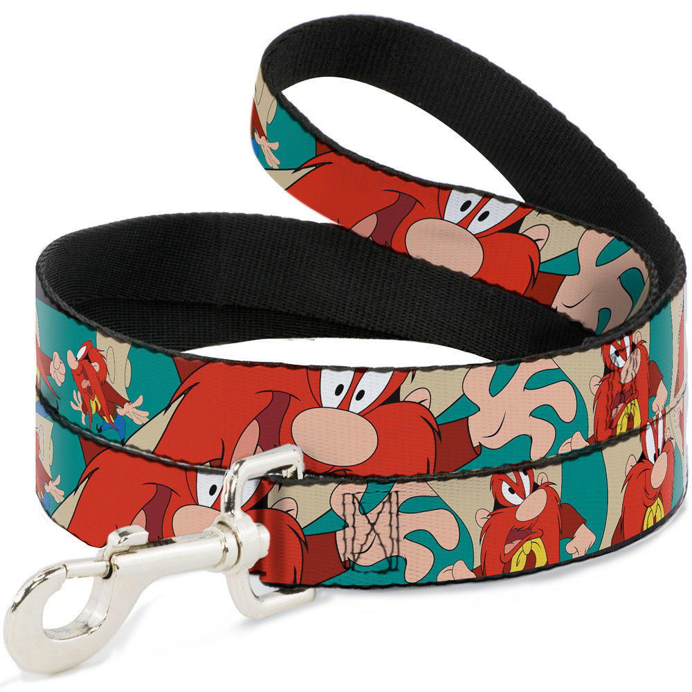Dog Leash - Yosemite Sam Poses Turquoise Dog Leashes Looney Tunes
