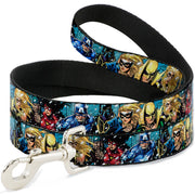 Dog Leash - New Avengers Group Snow Storm Pose Dog Leashes Marvel Comics