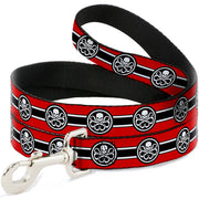 Dog Leash - HYDRA Logo/Stripe Red/Black/White Dog Leashes Marvel Comics