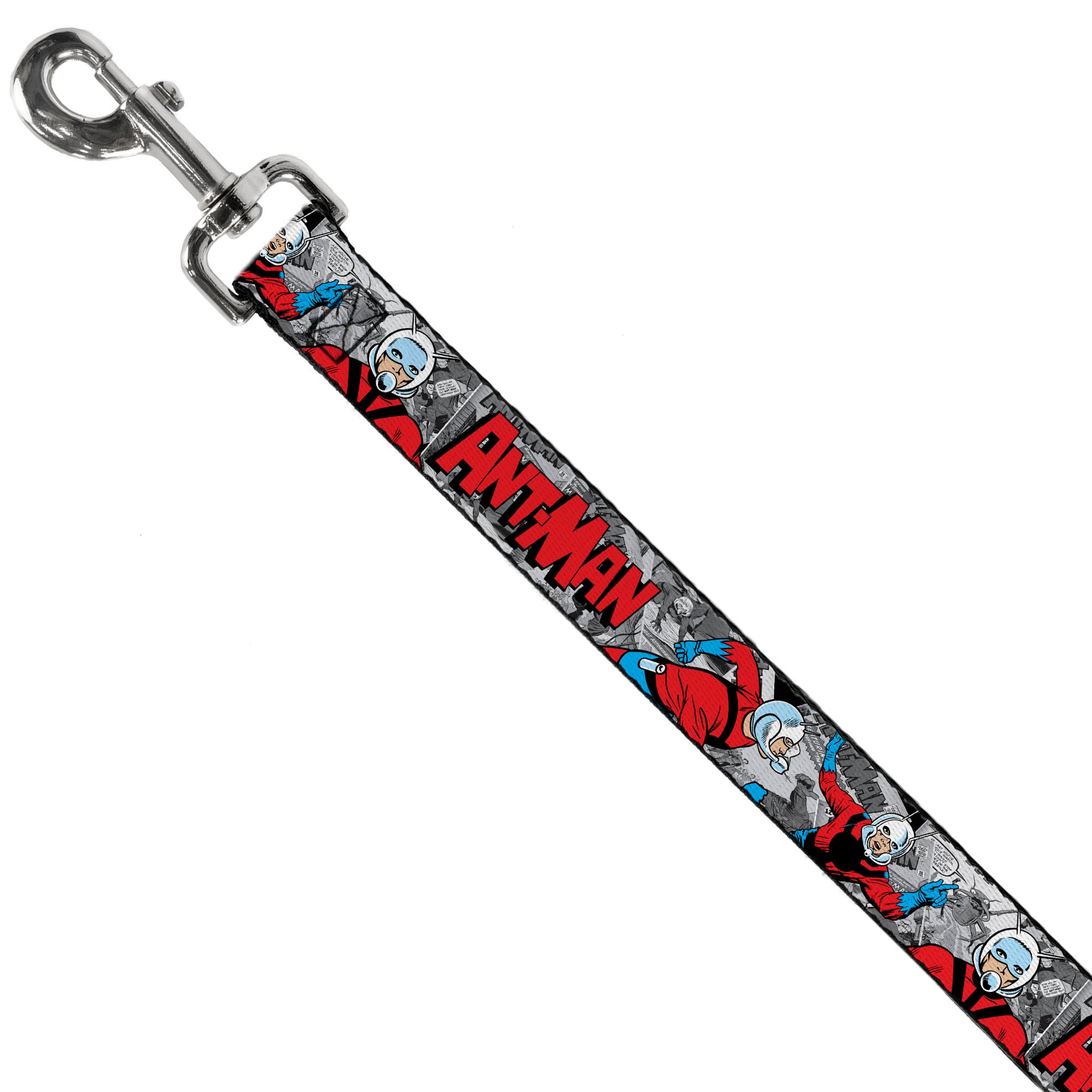 Dog Leash - Classic ANT-MAN 3-Poses/Comic Stacked Grays/Black/Red Dog Leashes Marvel Comics