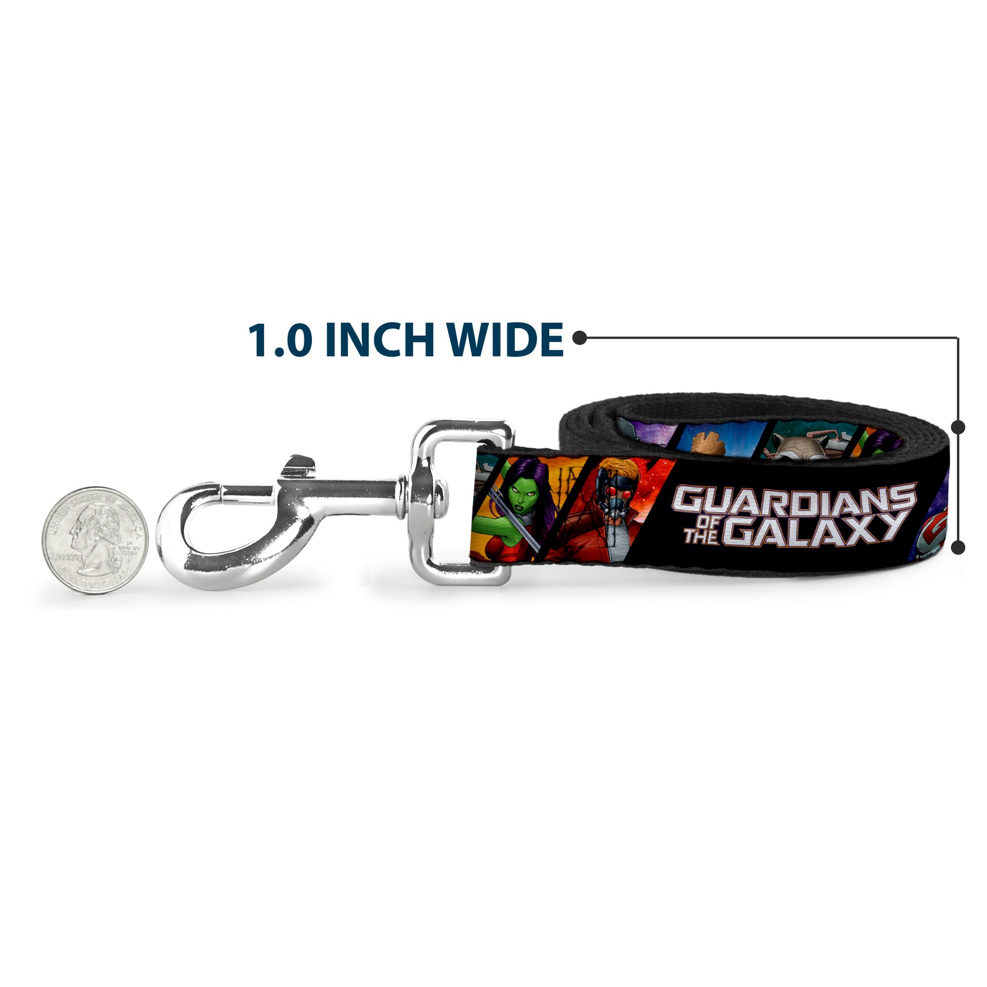 Dog Leash - GUARDIANS OF THE GALAXY 5-Character Pose Blocks Dog Leashes Marvel Comics