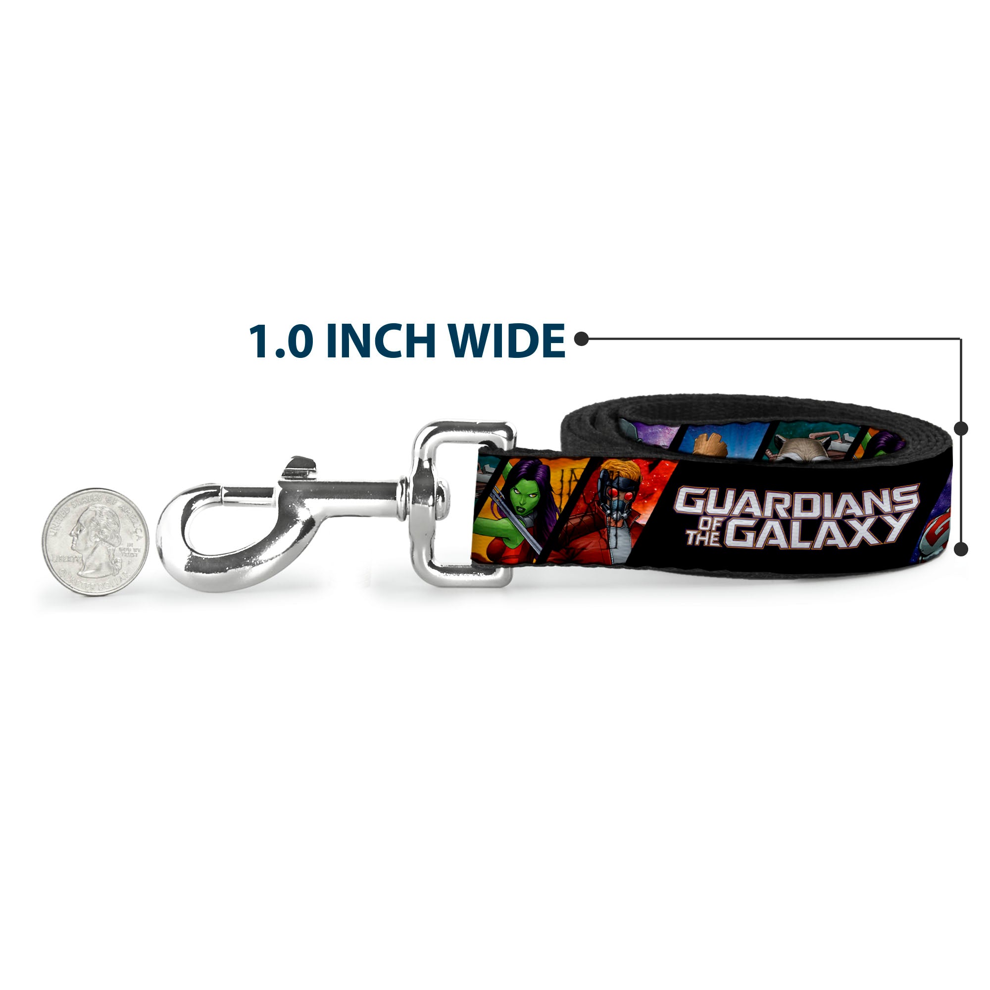 Dog Leash - GUARDIANS OF THE GALAXY 5-Character Pose Blocks Dog Leashes Marvel Comics