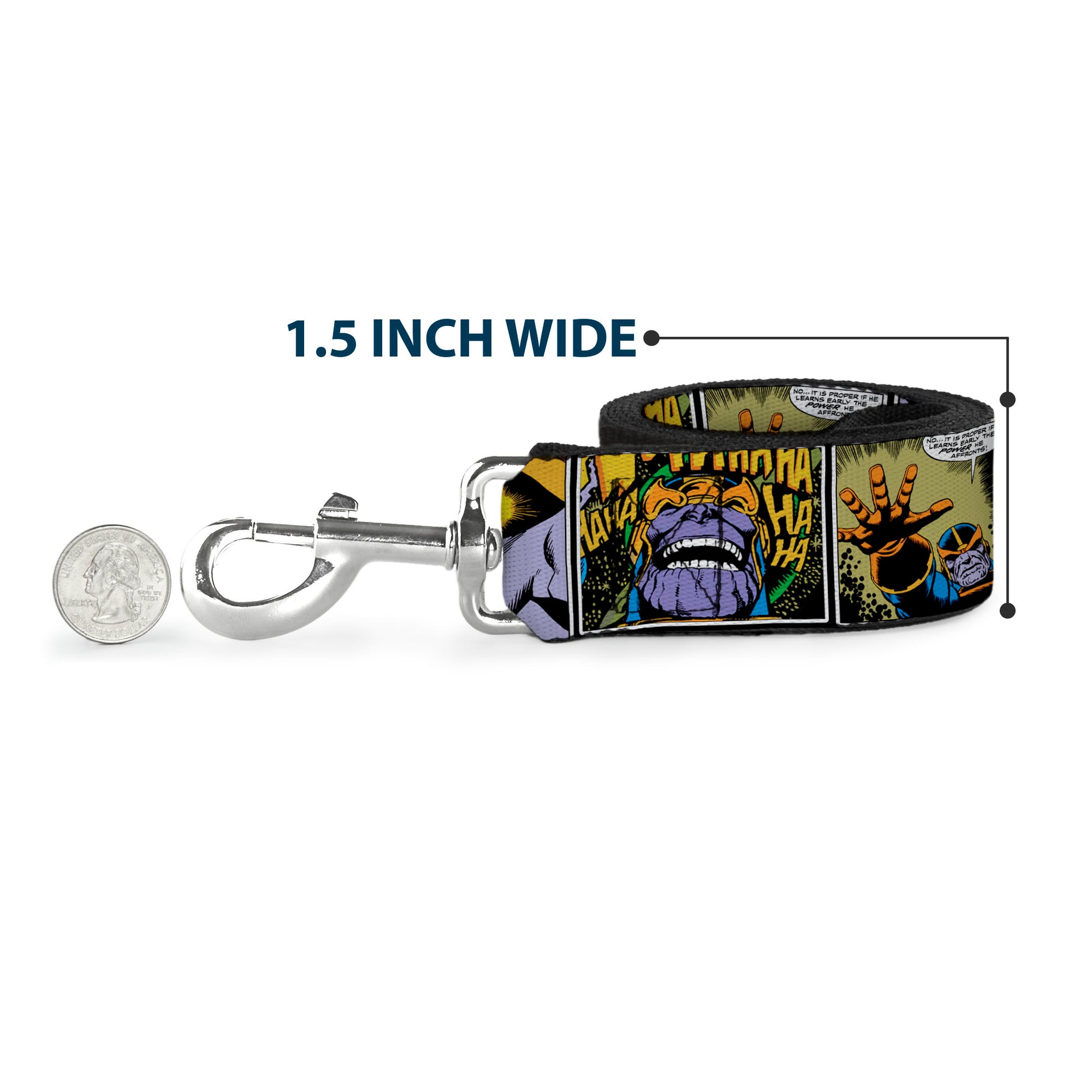 Dog Leash - Thanos Comic Scene Blocks Dog Leashes Marvel Comics