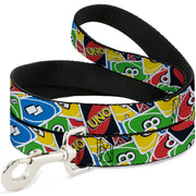 Dog Leash - UNO Cards Stacked Collage Multi Color Dog Leashes UNO