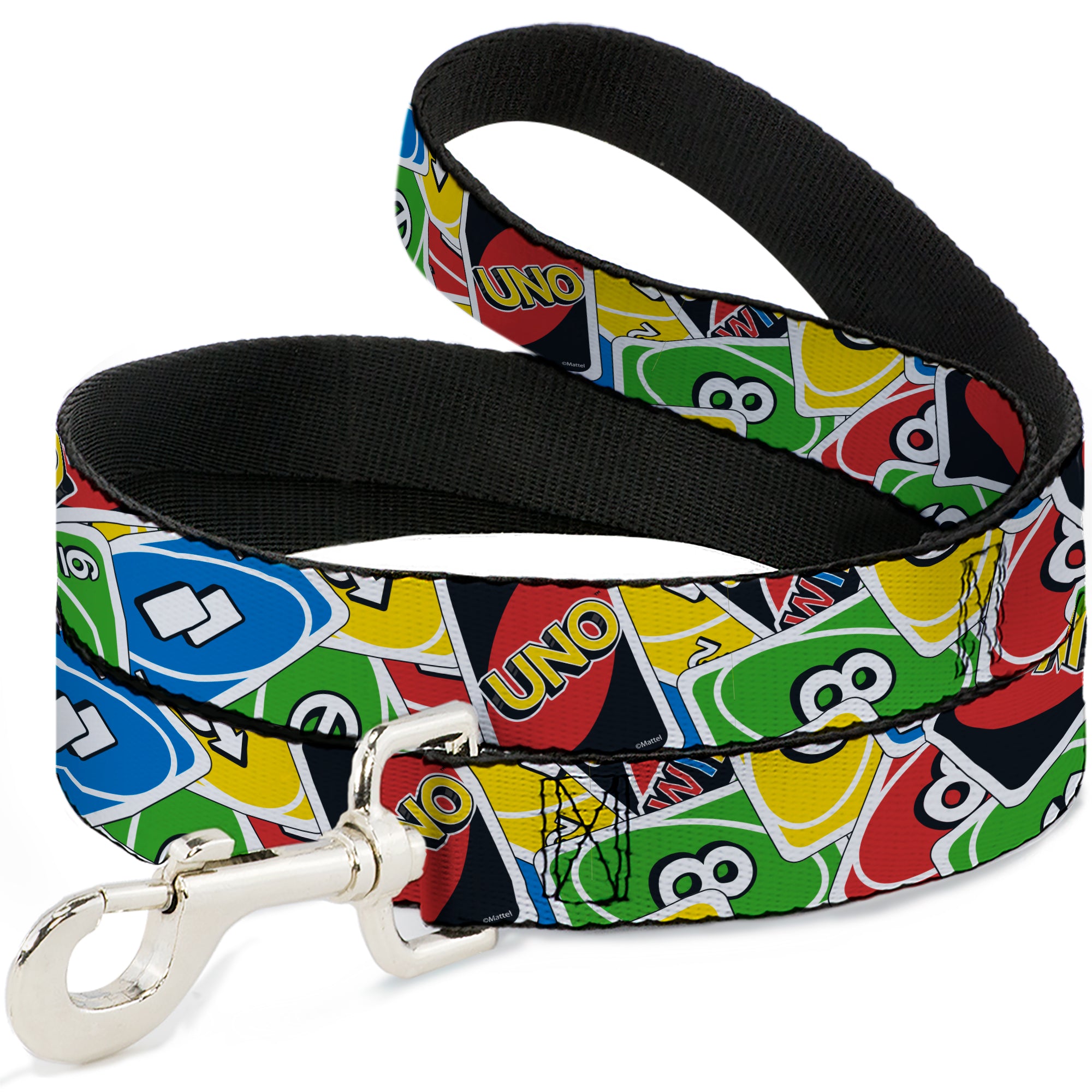 Dog Leash - UNO Cards Stacked Collage Multi Color Dog Leashes UNO