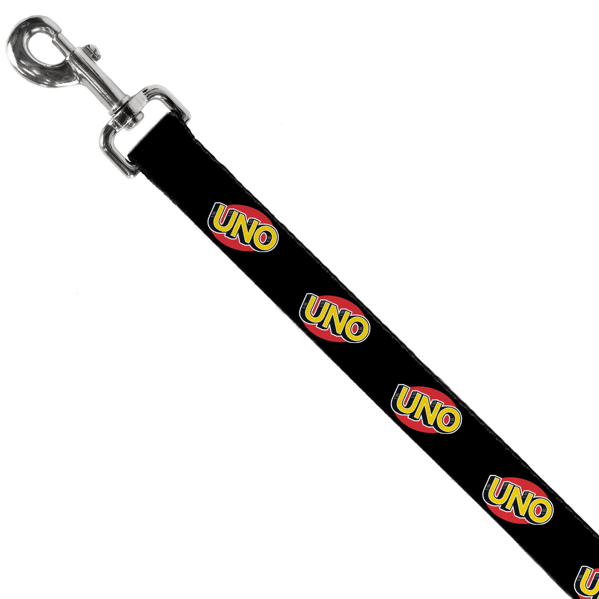 Dog Leash - UNO Game Logo Black/Red/Yellow Dog Leashes UNO