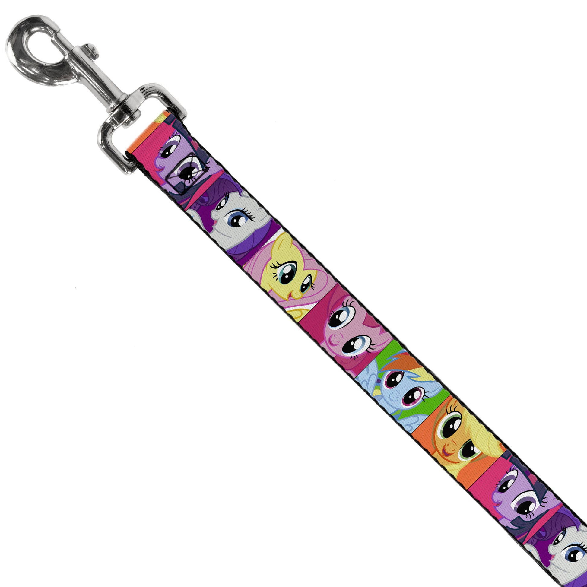 Dog Leash - My Little Pony Mane Six Ponies Expressions Blocks Multi Color Dog Leashes My Little Pony