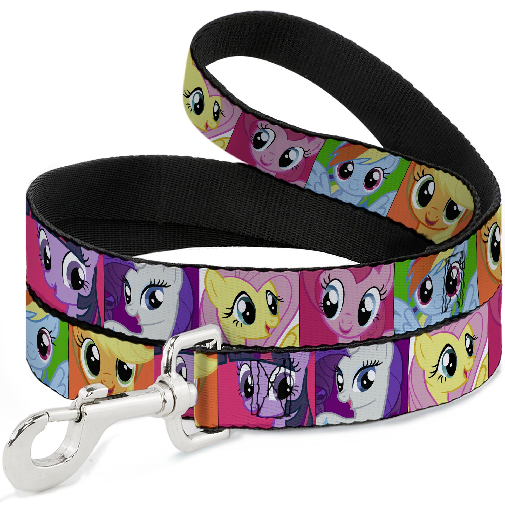 Dog Leash - My Little Pony Mane Six Ponies Expressions Blocks Multi Color Dog Leashes My Little Pony