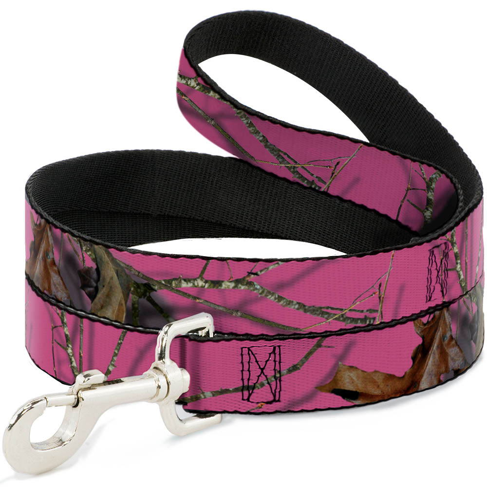 Dog Leash - Mossy Oak Country Roots Camo Fuchsia Dog Leashes Mossy Oak