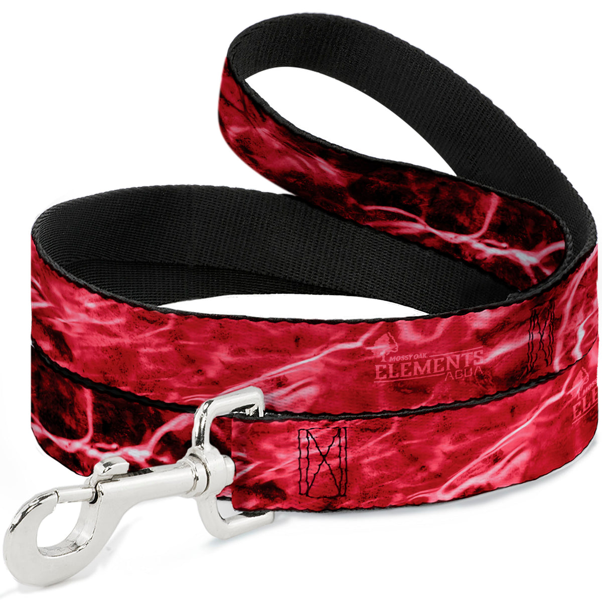 Dog Leash - Mossy Oak Elements Crimson Agua Camo Red Dog Leashes Mossy Oak