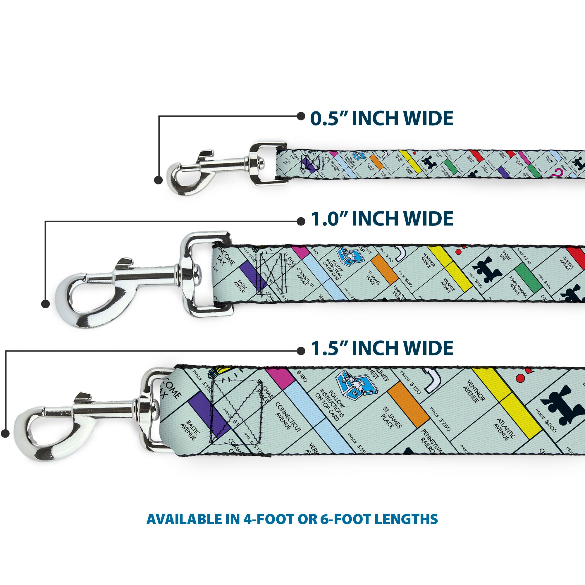 Dog Leash - Monopoly Game Board Spaces Collage
