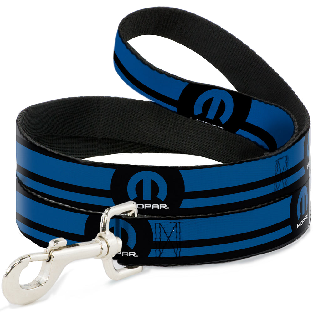 Dog Leash - MOPAR Logo/Stripe Black/Blue Dog Leashes Mopar