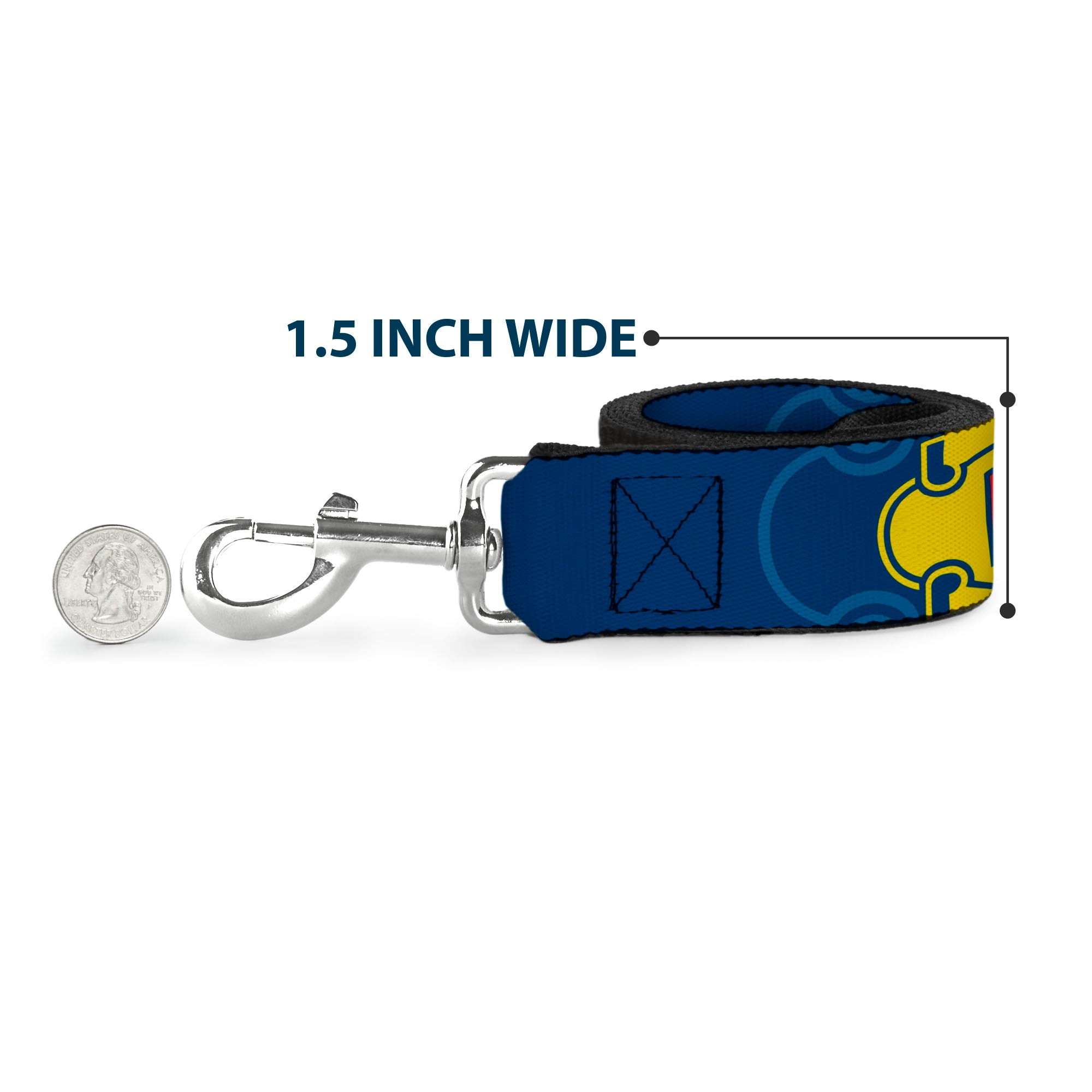Dog Leash - MOPAR 1937-1947 Logo-USE CHRYSLER ENGINEERED MOPAR PARTS AND ACCESSORIES Blue/Yellow/Red Dog Leashes Mopar