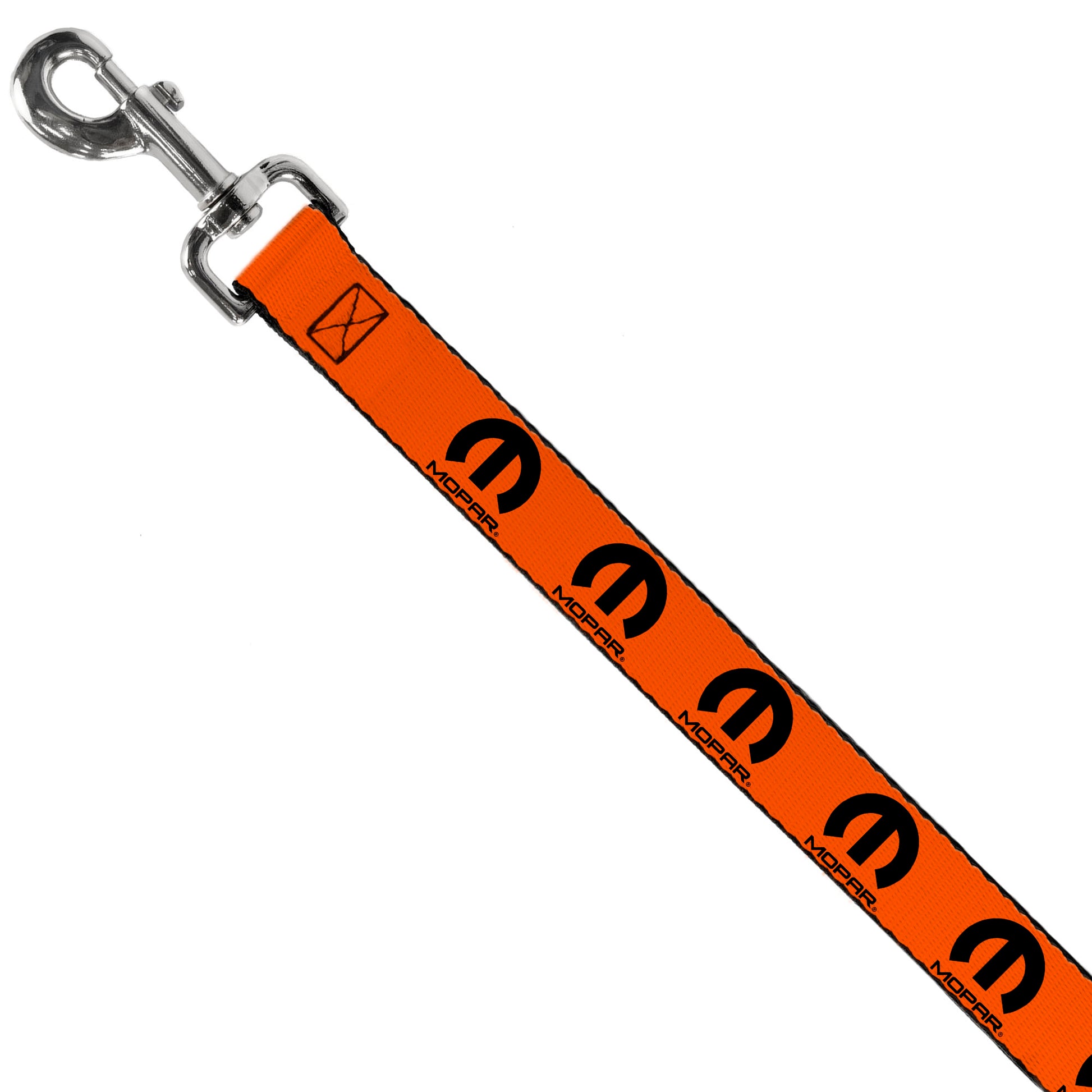 Dog Leash - MOPAR Logo Repeat Orange/Black Dog Leashes Mopar
