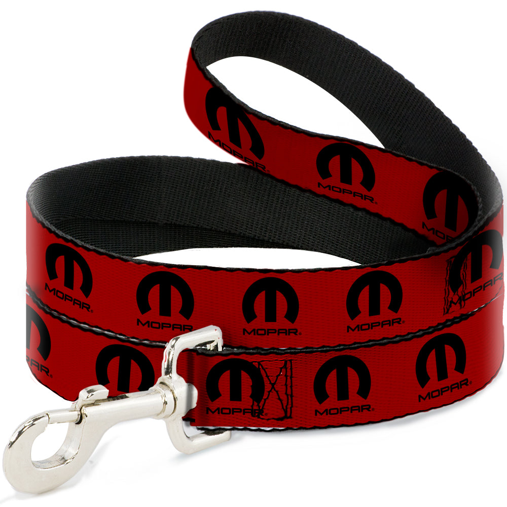 Dog Leash - MOPAR Logo Repeat Red/Black Dog Leashes Mopar