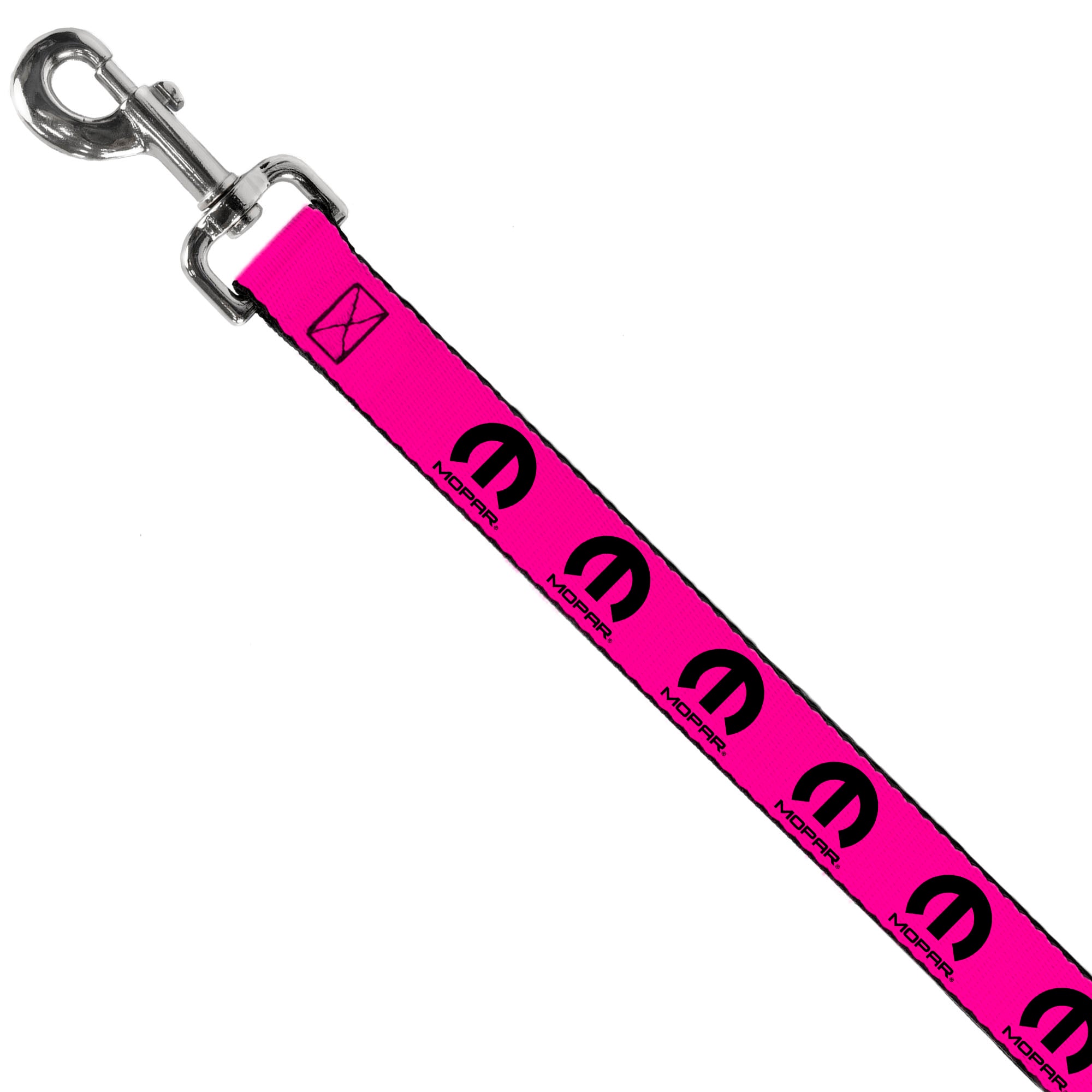 Dog Leash - MOPAR Logo Repeat Hot Pink/Black Dog Leashes Mopar