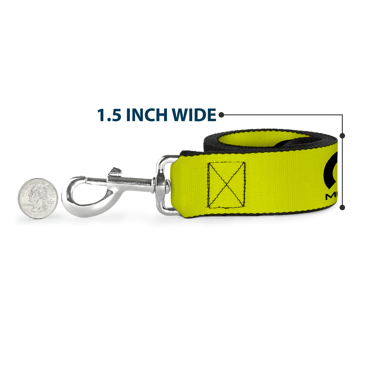 Dog Leash - MOPAR Logo Repeat Yelow/Black Dog Leashes Mopar
