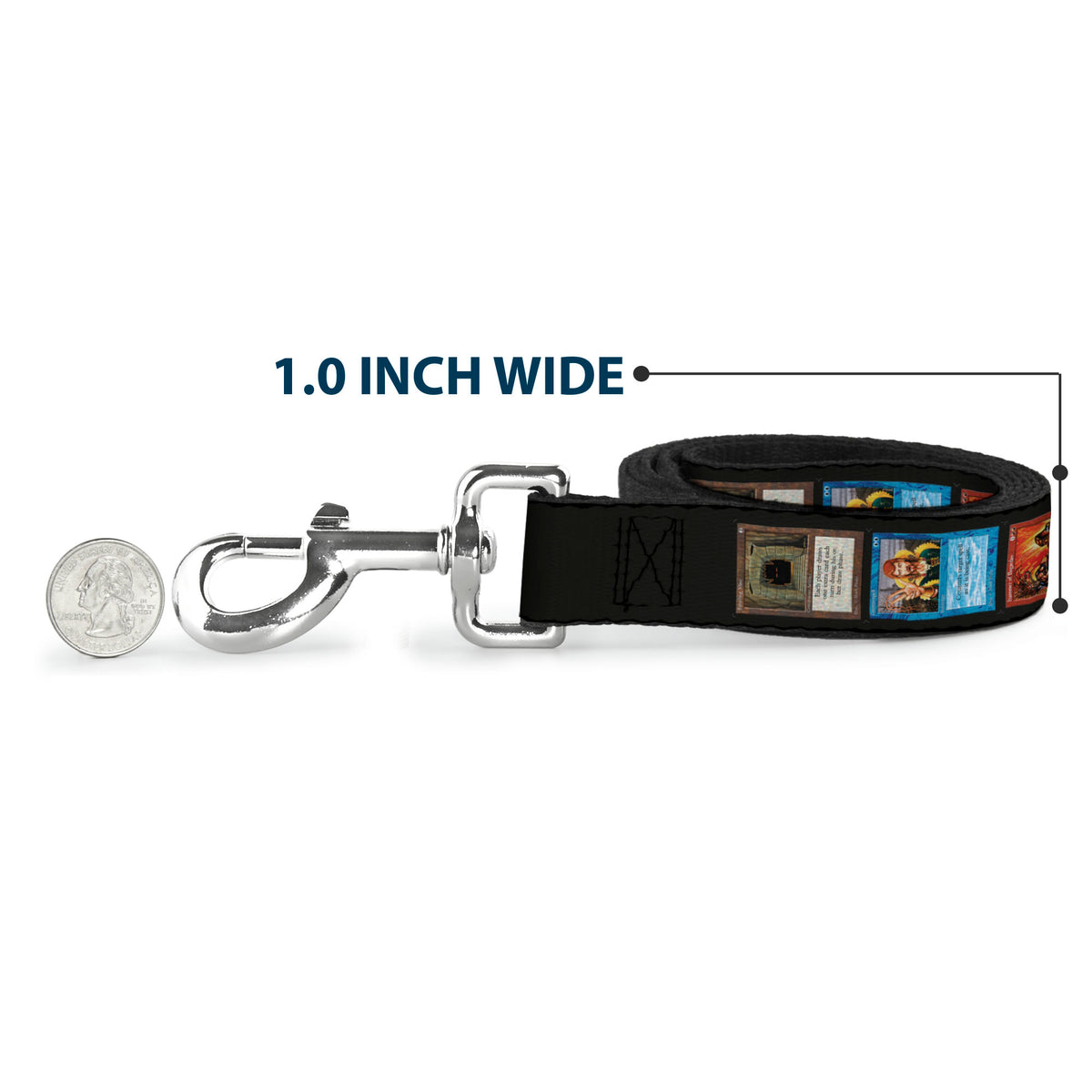 Dog Leash - Magic the Gathering Four Retro Card Blocks Dog Leashes Magic the Gathering