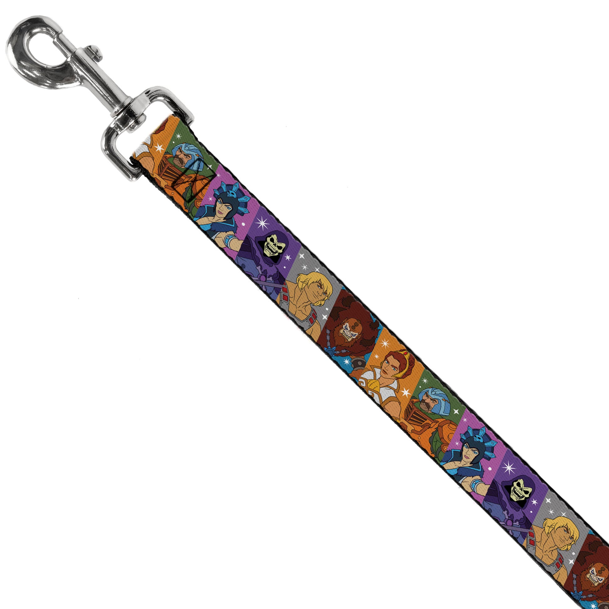 Dog Leash - Masters of the Universe Character Block Stripe Poses Multi Color Dog Leashes Masters of the Universe