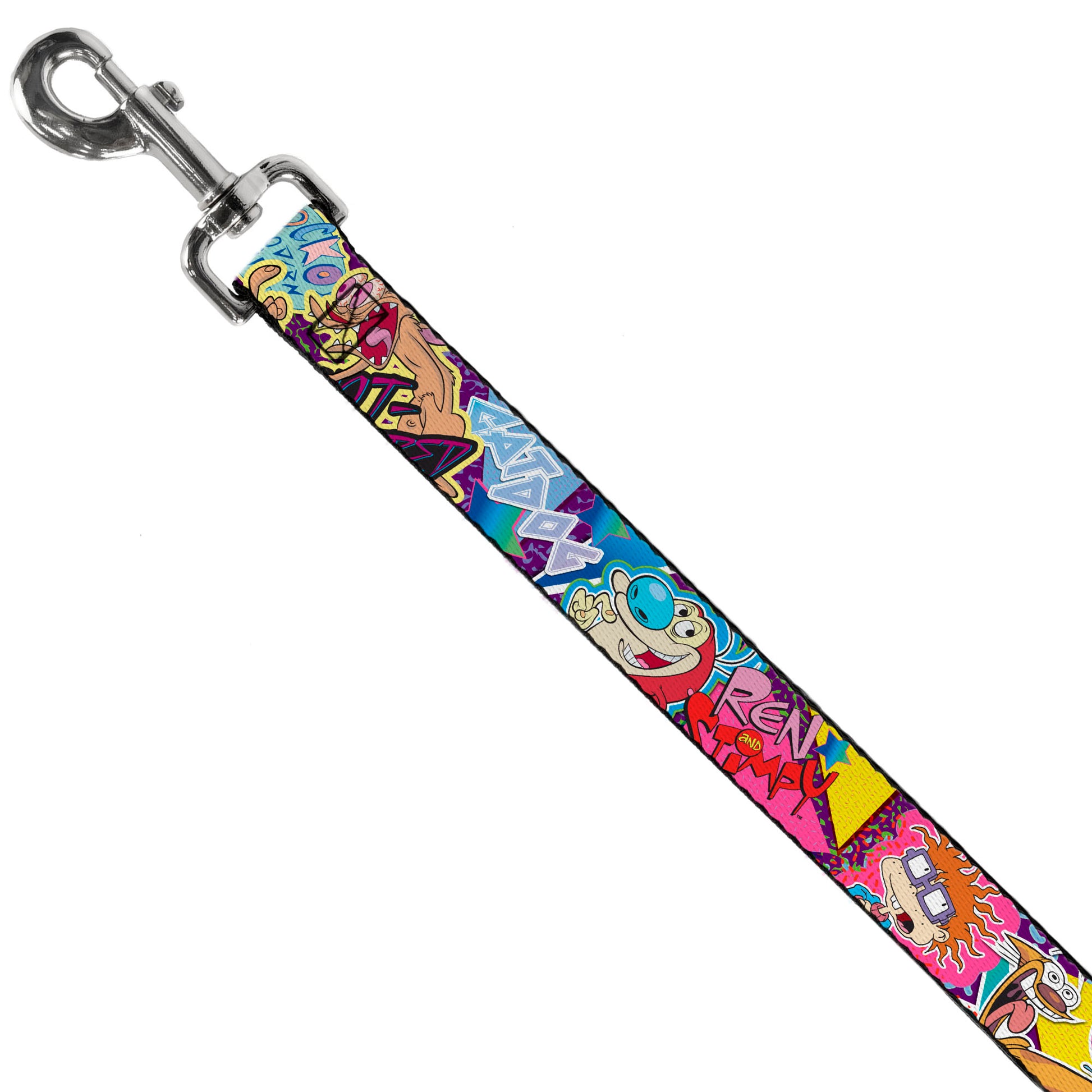 Dog Leash - Nick 90's Rewind 7-Character/4-Logo Collage Dog Leashes Nick 90s