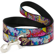 Dog Leash - Nick 90's Rewind 7-Character/4-Logo Collage Dog Leashes Nick 90s