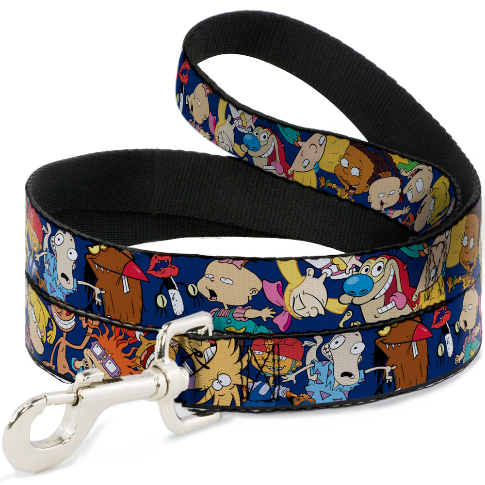 Dog Leash - Nick 90's Rewind 16-Character Poses Navy Blue Dog Leashes Nick 90s