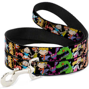 Dog Leash - Nick 90's 13-Character Poses Black Dog Leashes Nick 90s