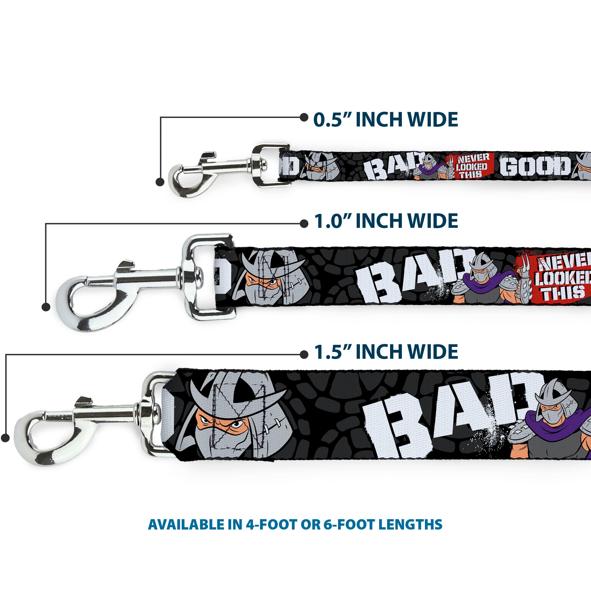 Dog Leash - Shredder Poses BAD NEVER LOOKED THIS GOOD Dog Leashes Teenage Mutant Ninja Turtles