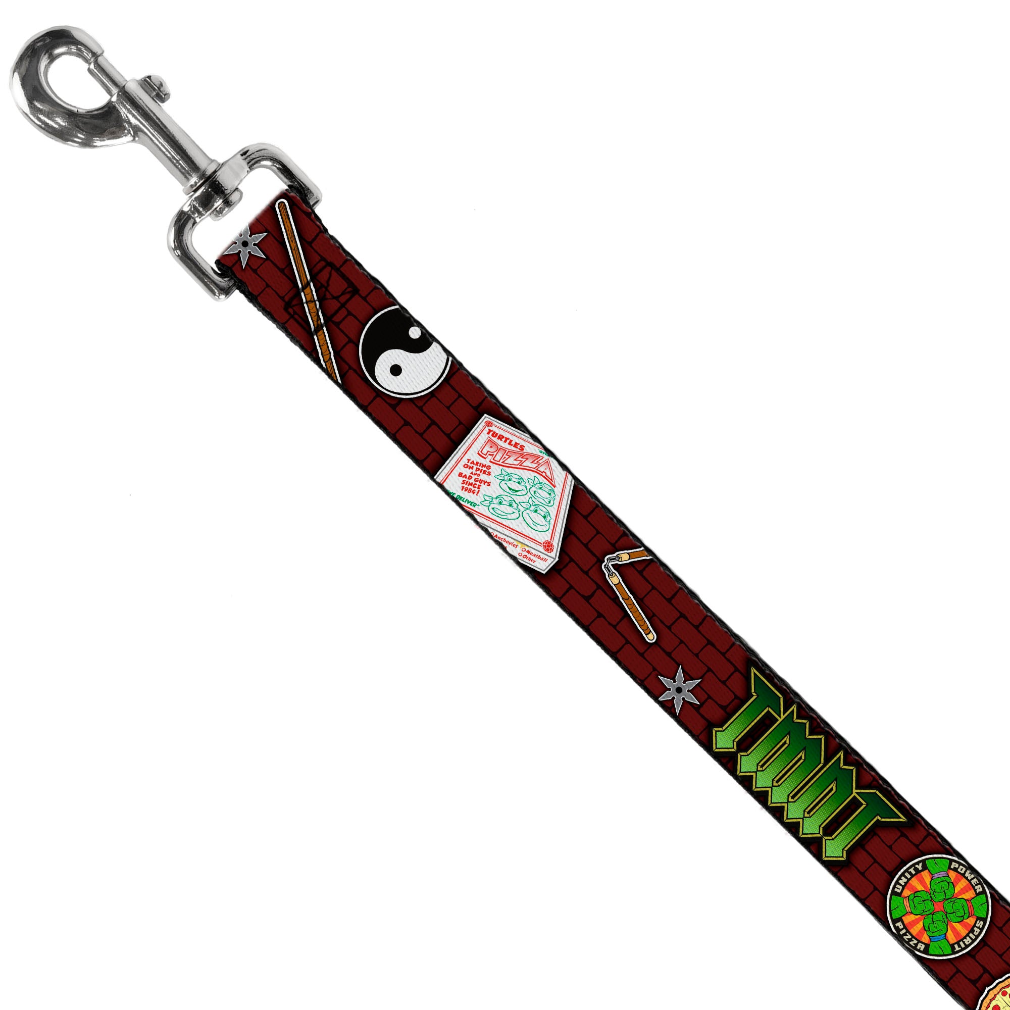 Dog Leash - Classic TMNT Gear/Elements Brick Wall Dog Leashes Teenage Mutant Ninja Turtles